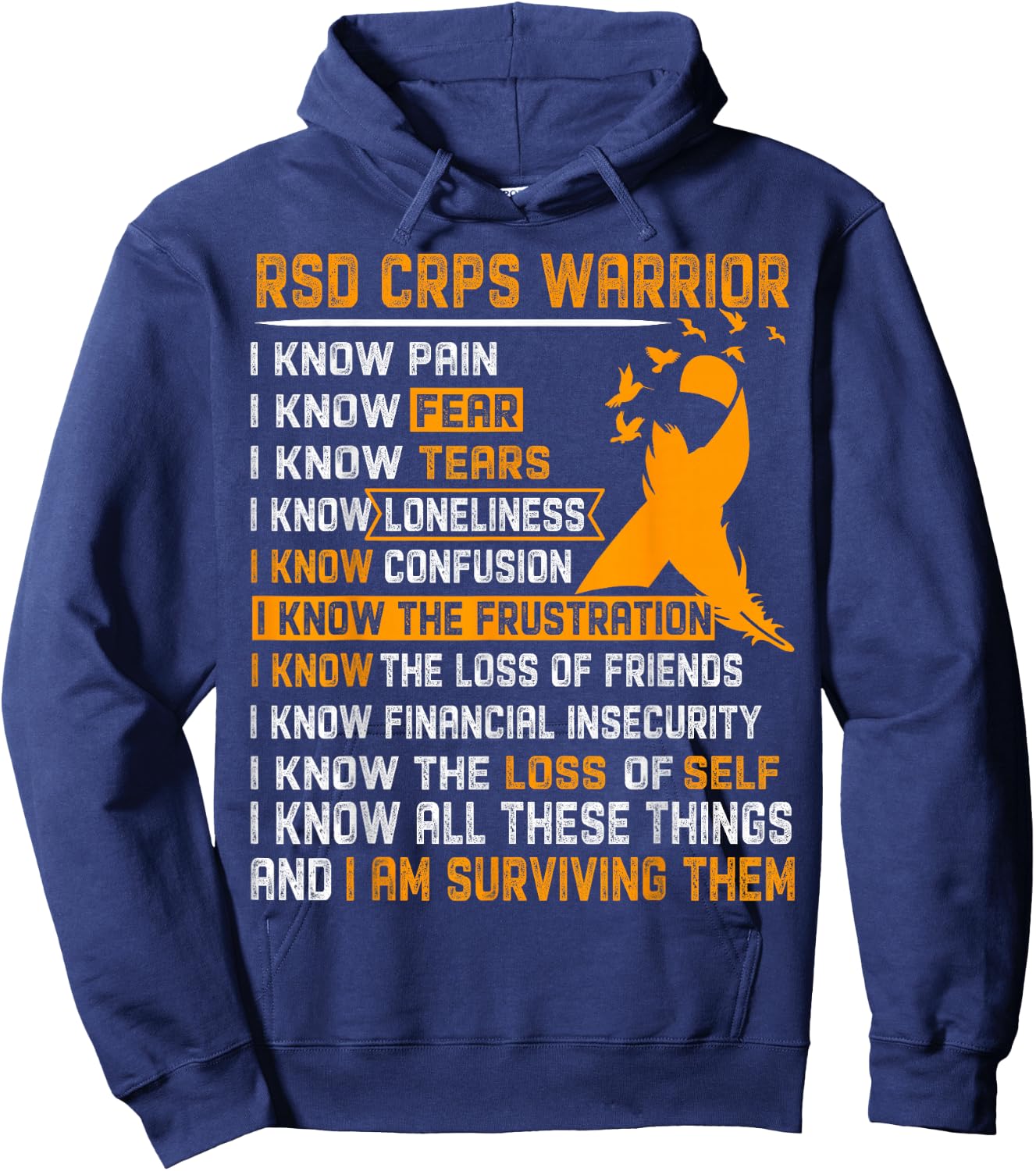 RSD CRPS Warrior Shirt Men Hoodie - Hoodie | Navy