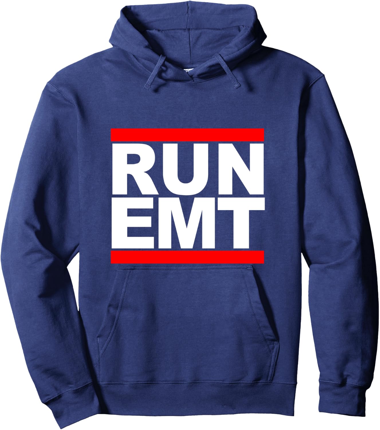 Run EMT Funny Emergency Medical Technician Gift Hoodie - Hoodie | Navy
