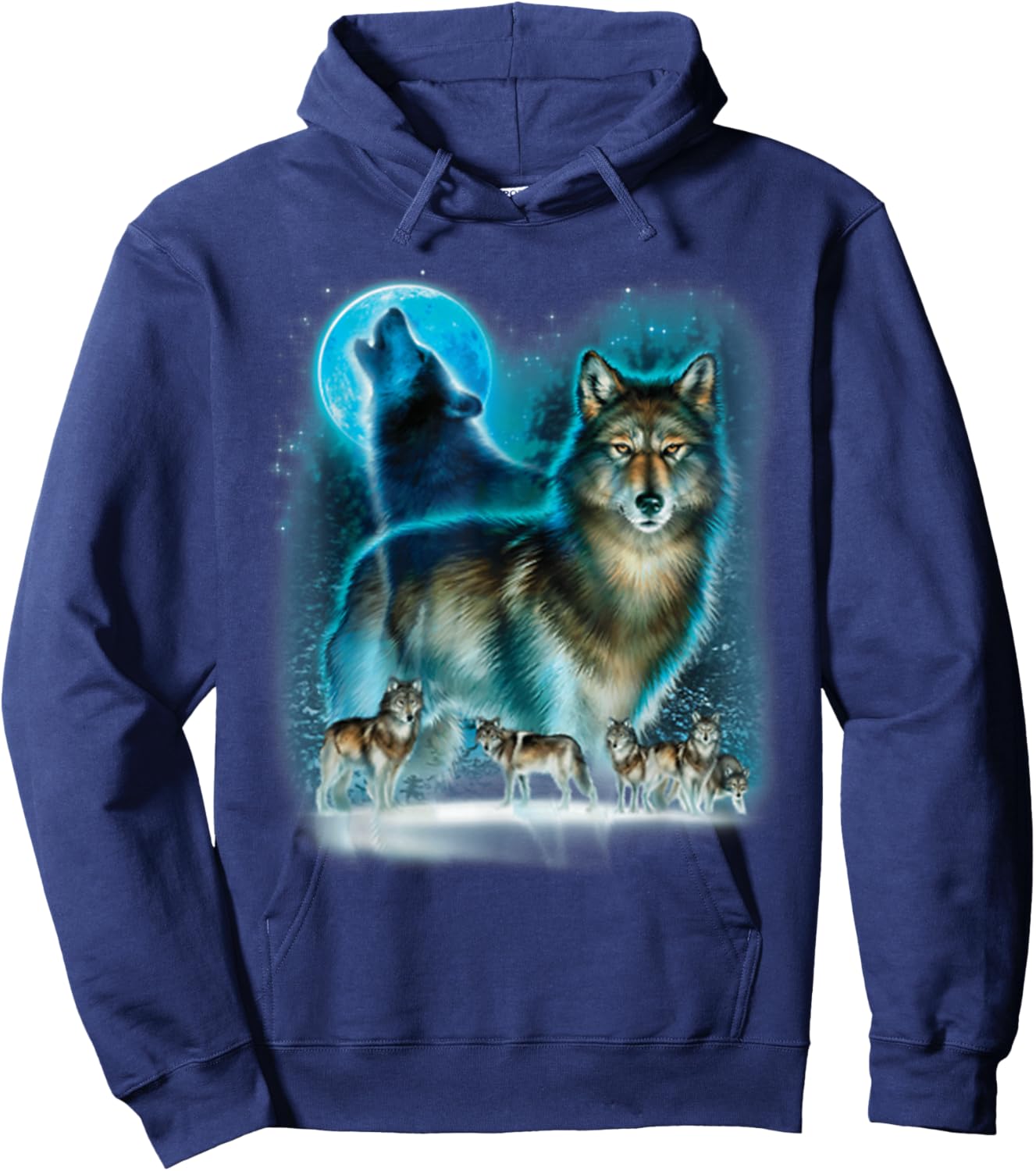 Hunter’s Wolf Owl House Hoodie - Hoodie | Navy
