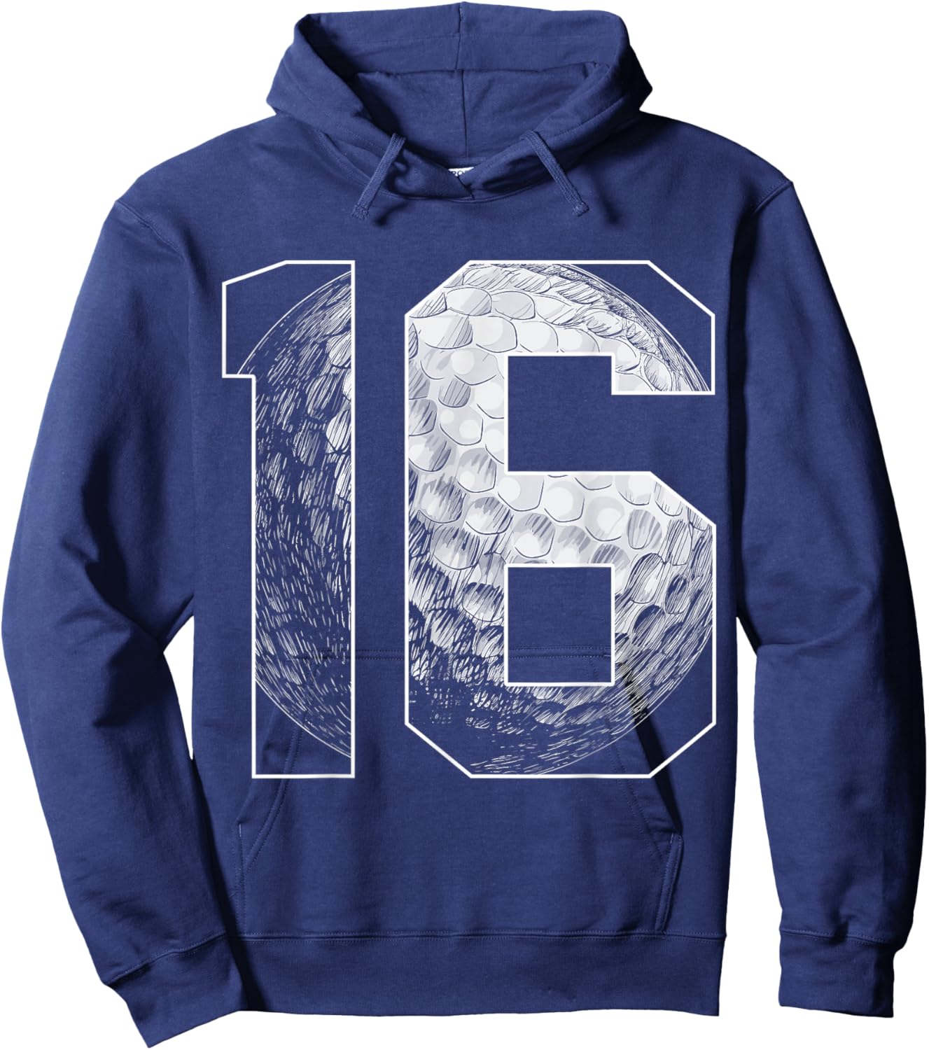 16th Birthday Boy Golf Player Golf 16 Years Old Hoodie - Hoodie | Navy