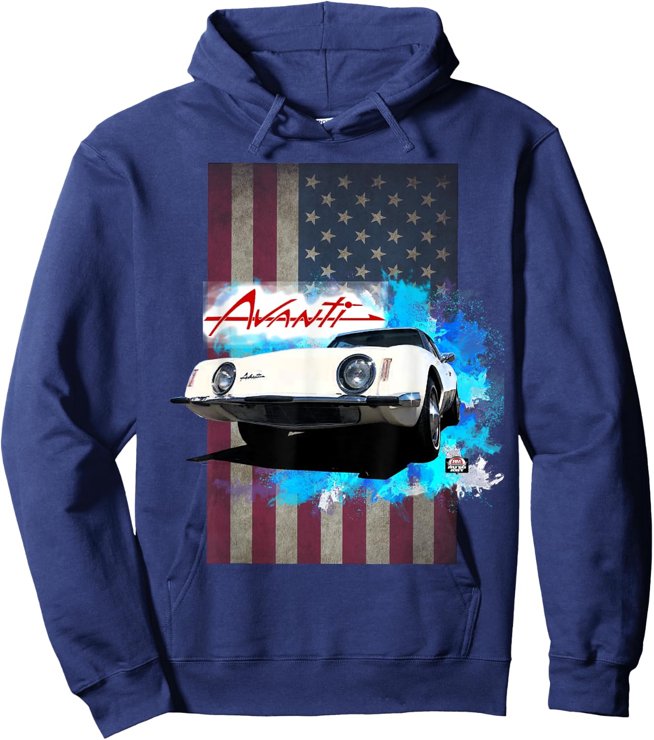 Avanti by Studebaker Americas Finest Sports Car Hoodie - Hoodie | Navy