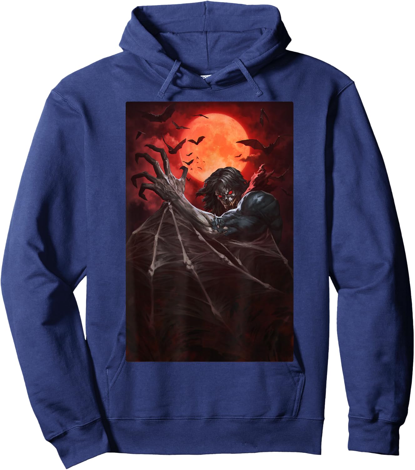 Marvel Morbius Painted Portrait Hoodie - Hoodie | Navy