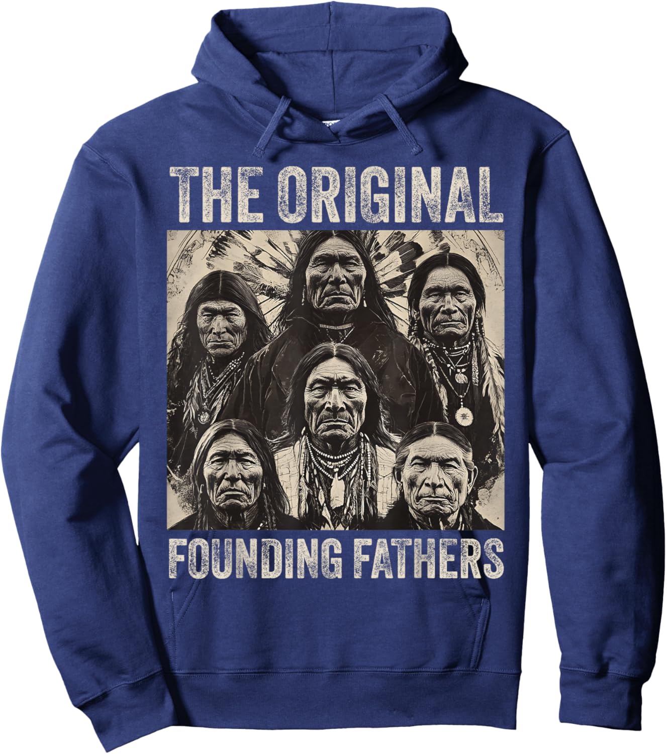 Original Founding Fathers Native American Tribe Hoodie - Hoodie | Navy