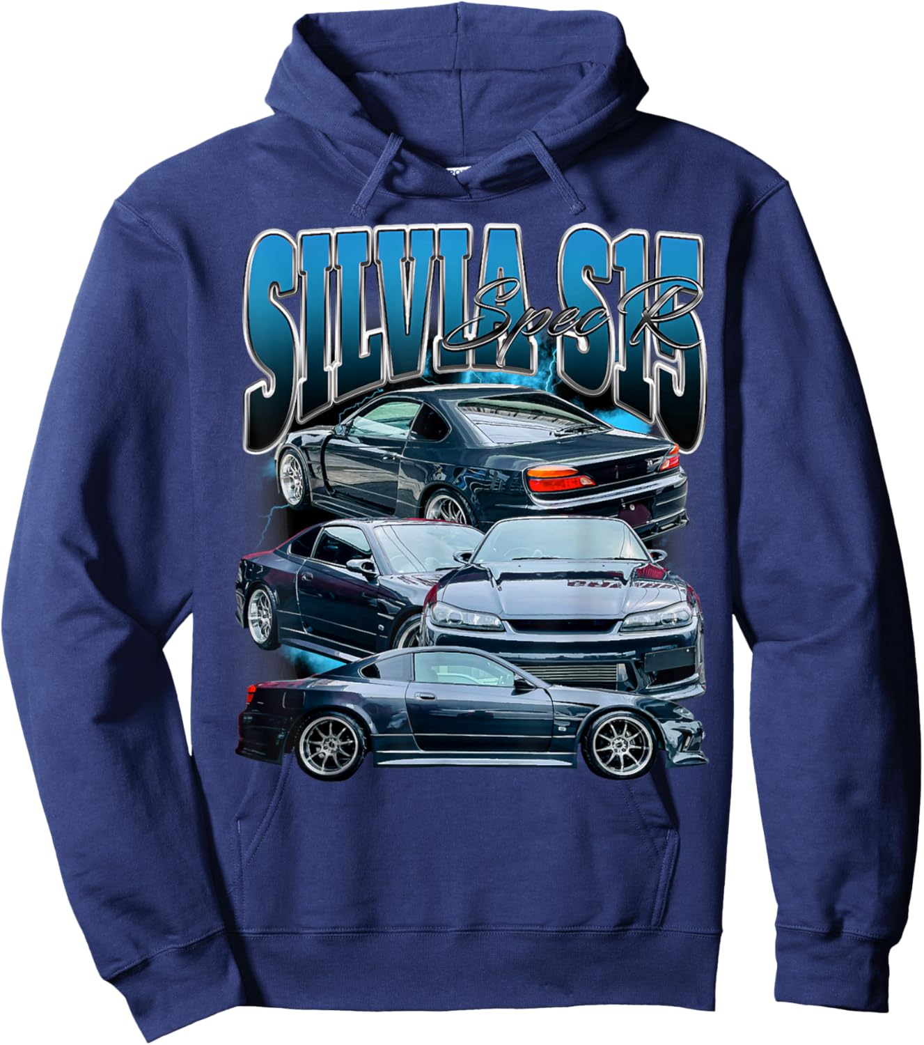 Silvia s15 SpecR 240SX SR20DET sport car Hoodie - Hoodie | Navy