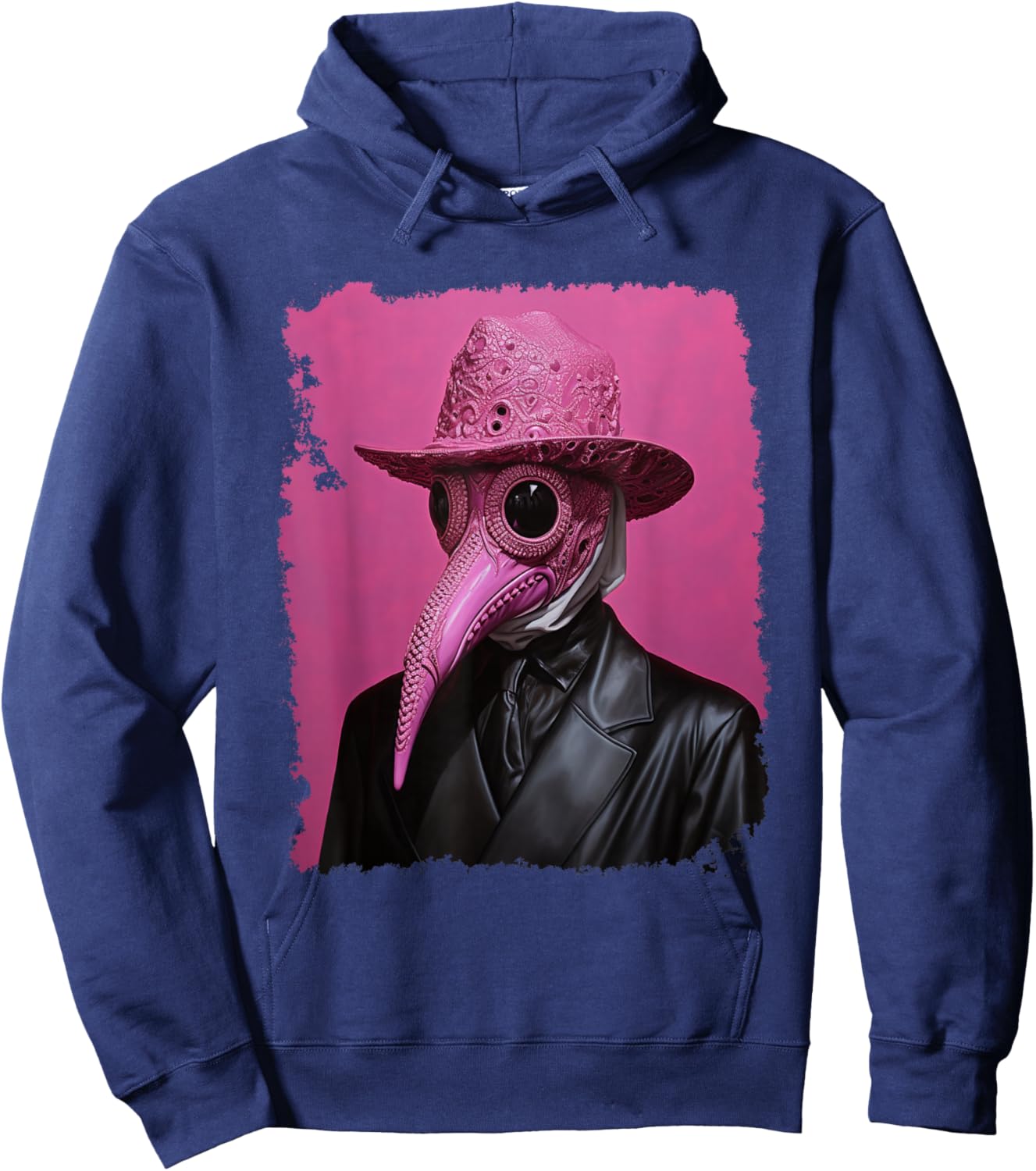 Plague Doctor Pink Hoodie - Hoodie | Navy