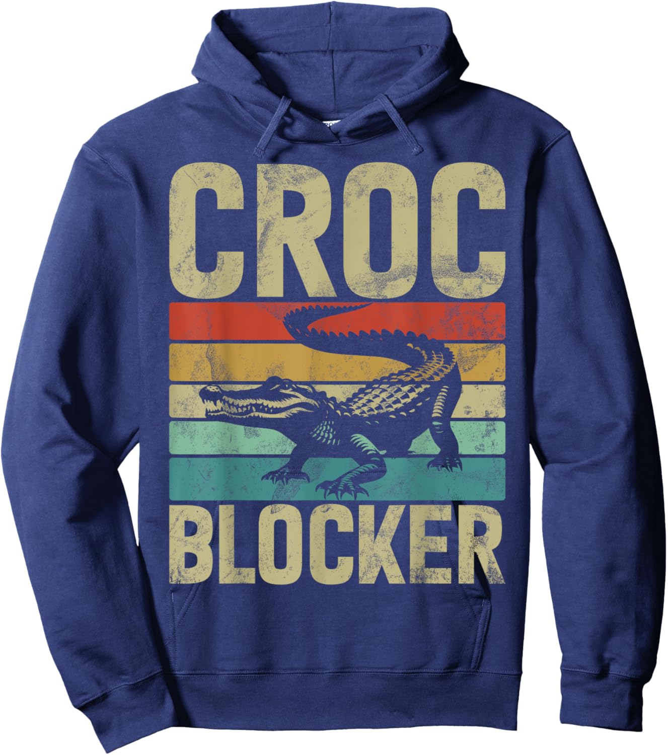 Croc Blocker Crocodile Hoodie - Hoodie | Navy
