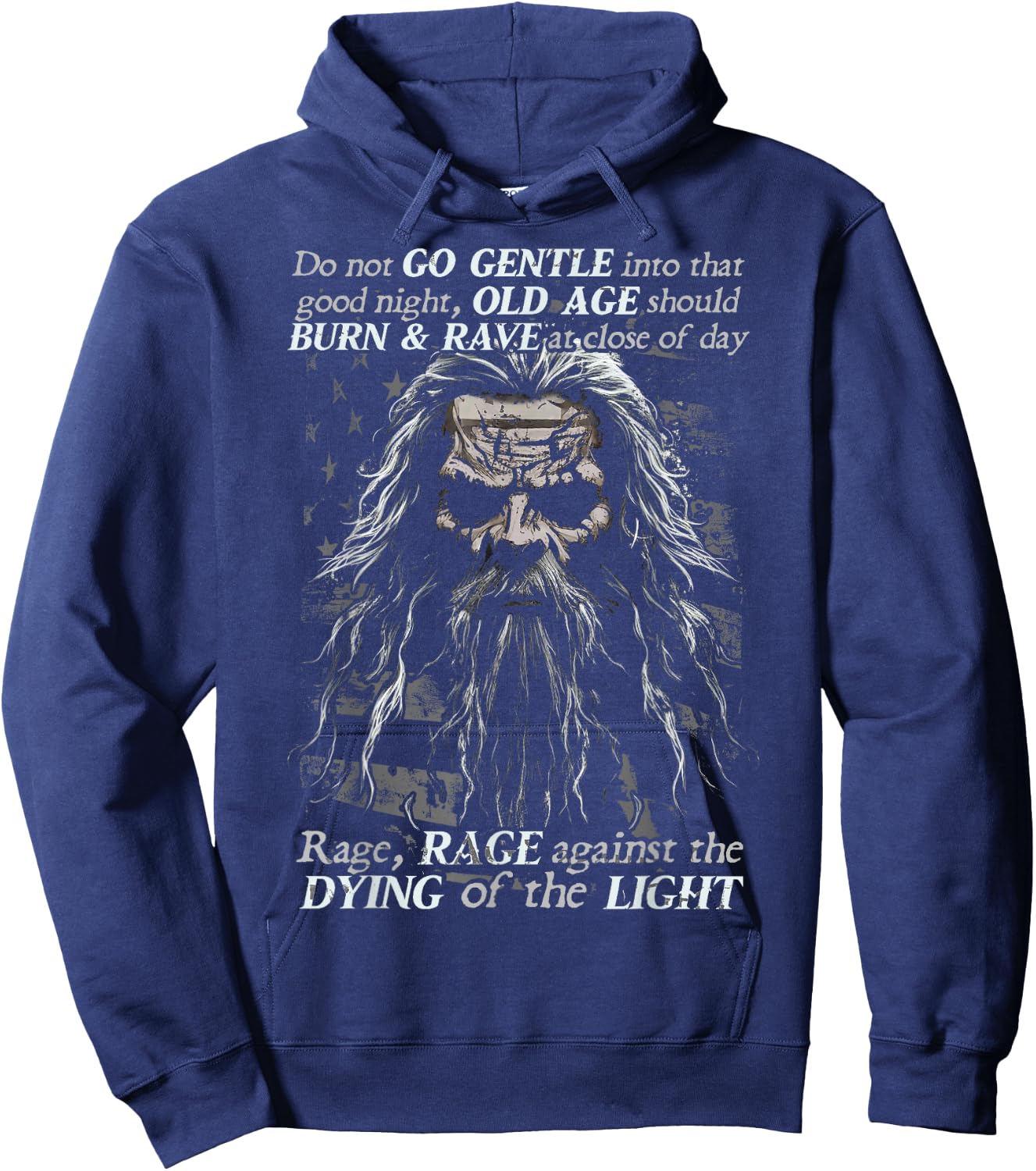 Do Not Go Gentle into that Good Night Hoodie - Hoodie | Navy