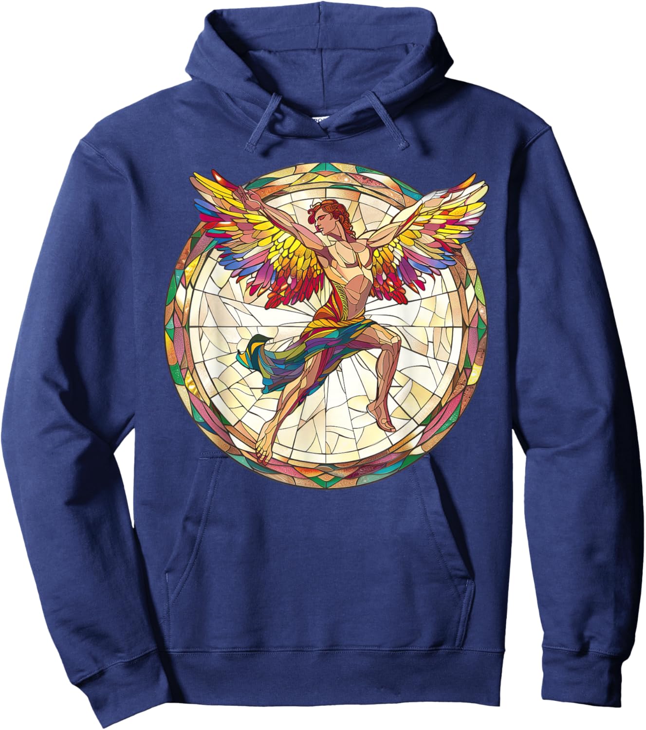 Icarus Stained Glass Hoodie - Hoodie | Navy