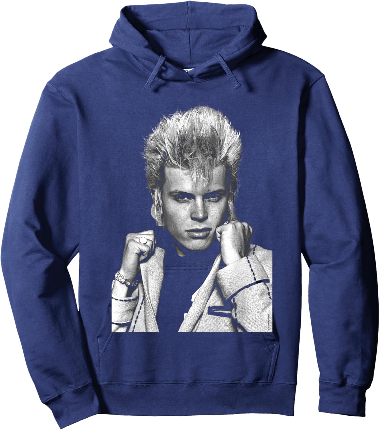 Singer Billy Idol in 1979 by Allan Ballard Hoodie - Hoodie | Navy