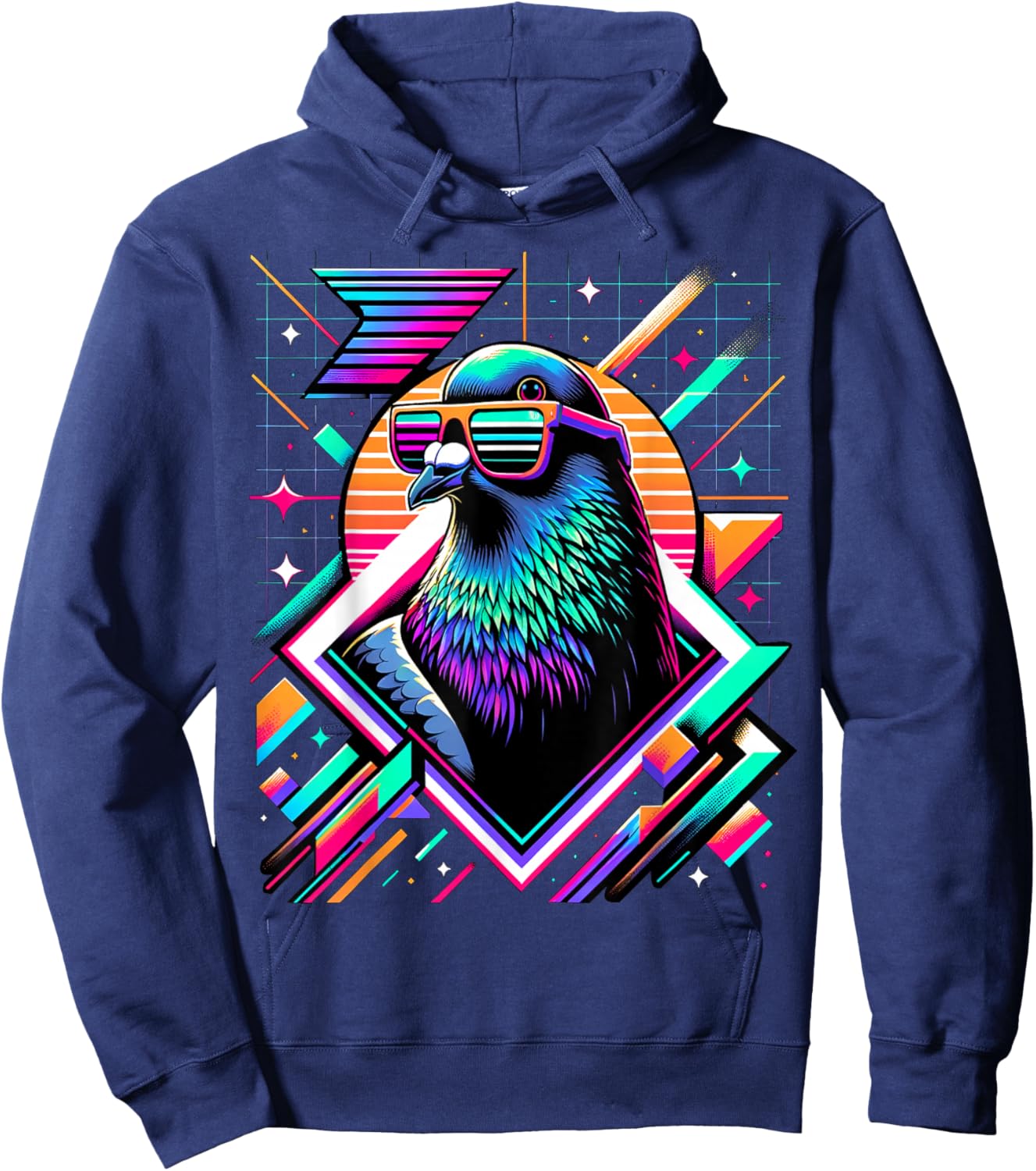 and Kids Vintage Retro Pigeon Lover Hoodie - Hoodie | Navy