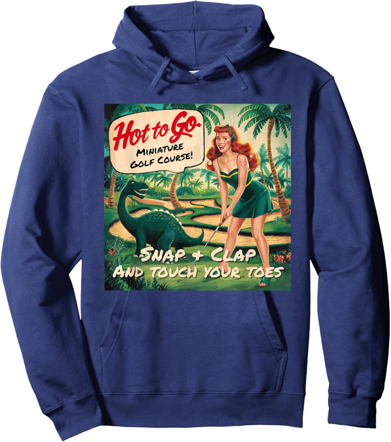 Hot To Go Miniature Golf Course Hoodie - Hoodie | Navy