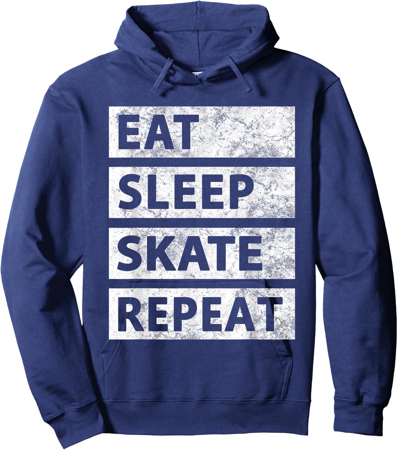 Skateboard Ice Skating Eat Sleep Skate Hoodie - Hoodie | Navy