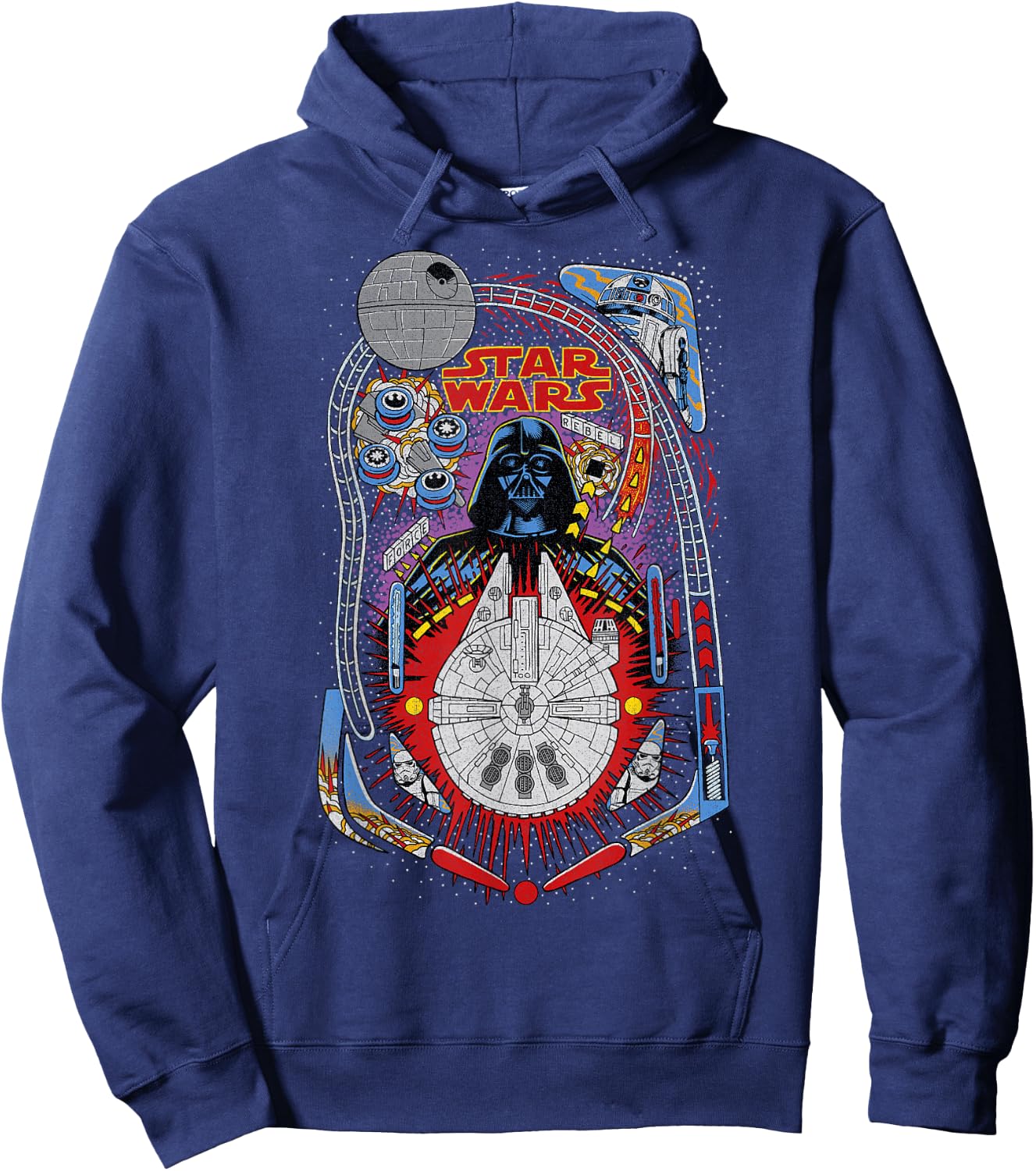 Star Wars Darth Vader Death Star Pinball Hoodie - Hoodie | Navy