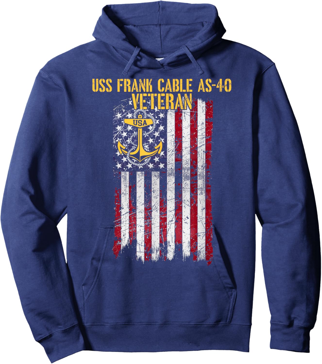 USS Frank Cable AS-40 Submarine Tender Veteran Hoodie - Hoodie | Navy