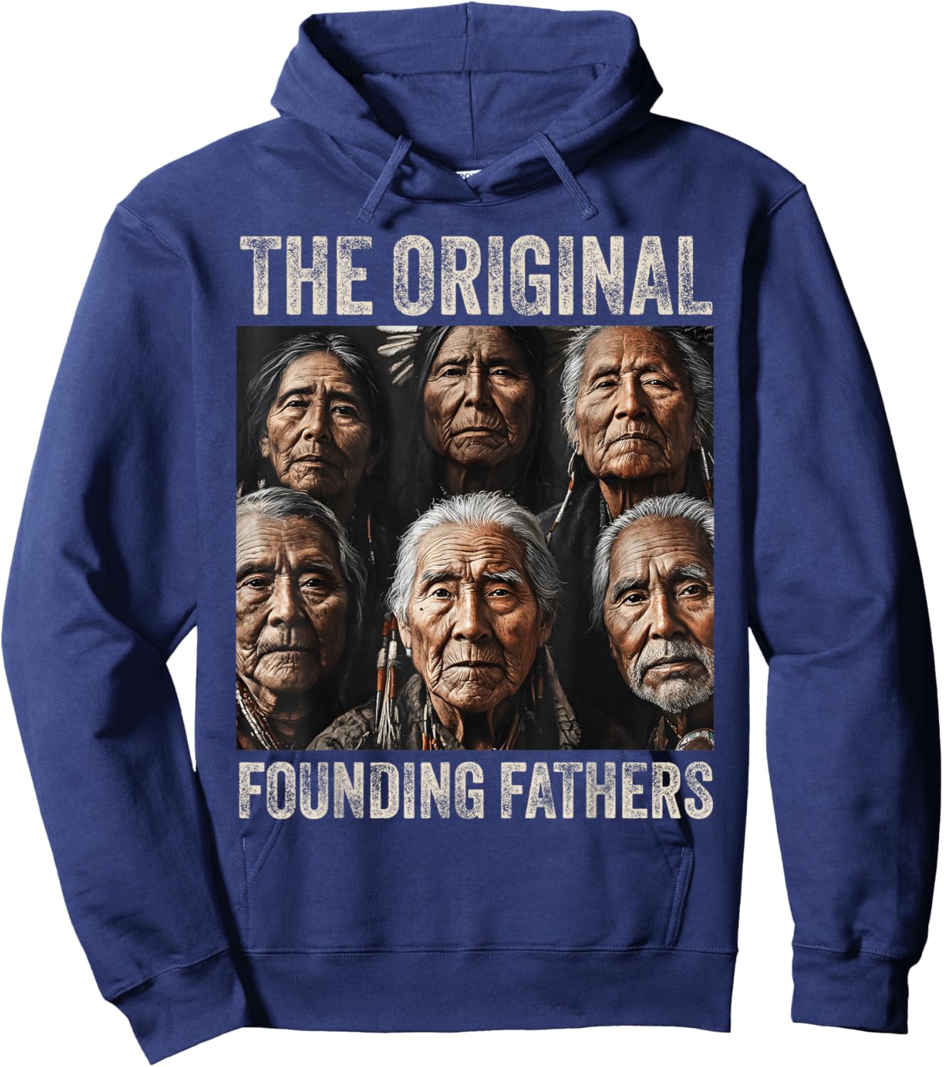 Original Founding Fathers Native American Tribe Hoodie - Hoodie | Navy