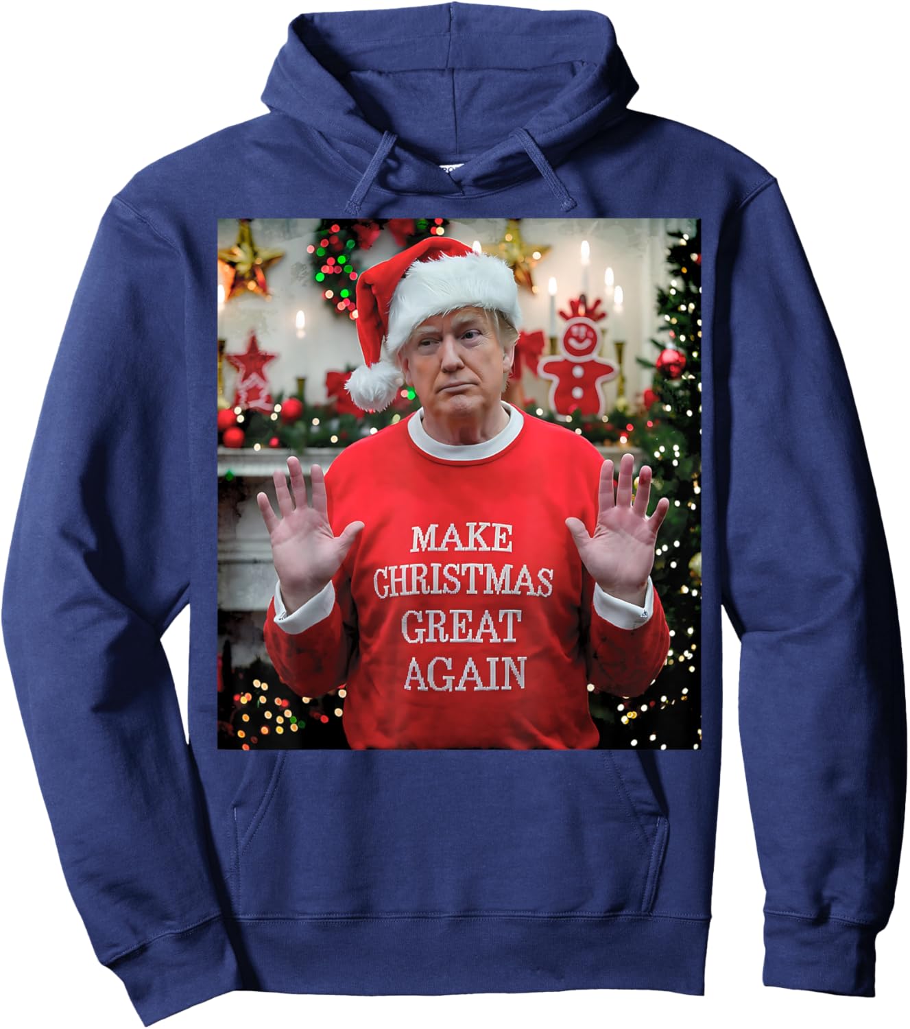 Make Christmas Great Again Hoodie - Hoodie | Navy