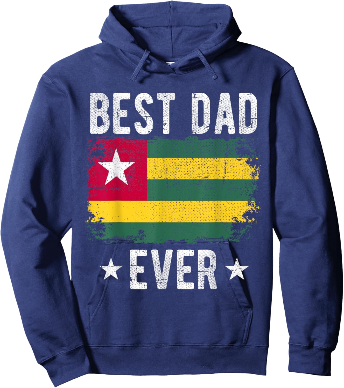 Best Dad Ever Togo Flag Best Togolese Dad Hoodie - Hoodie | Navy