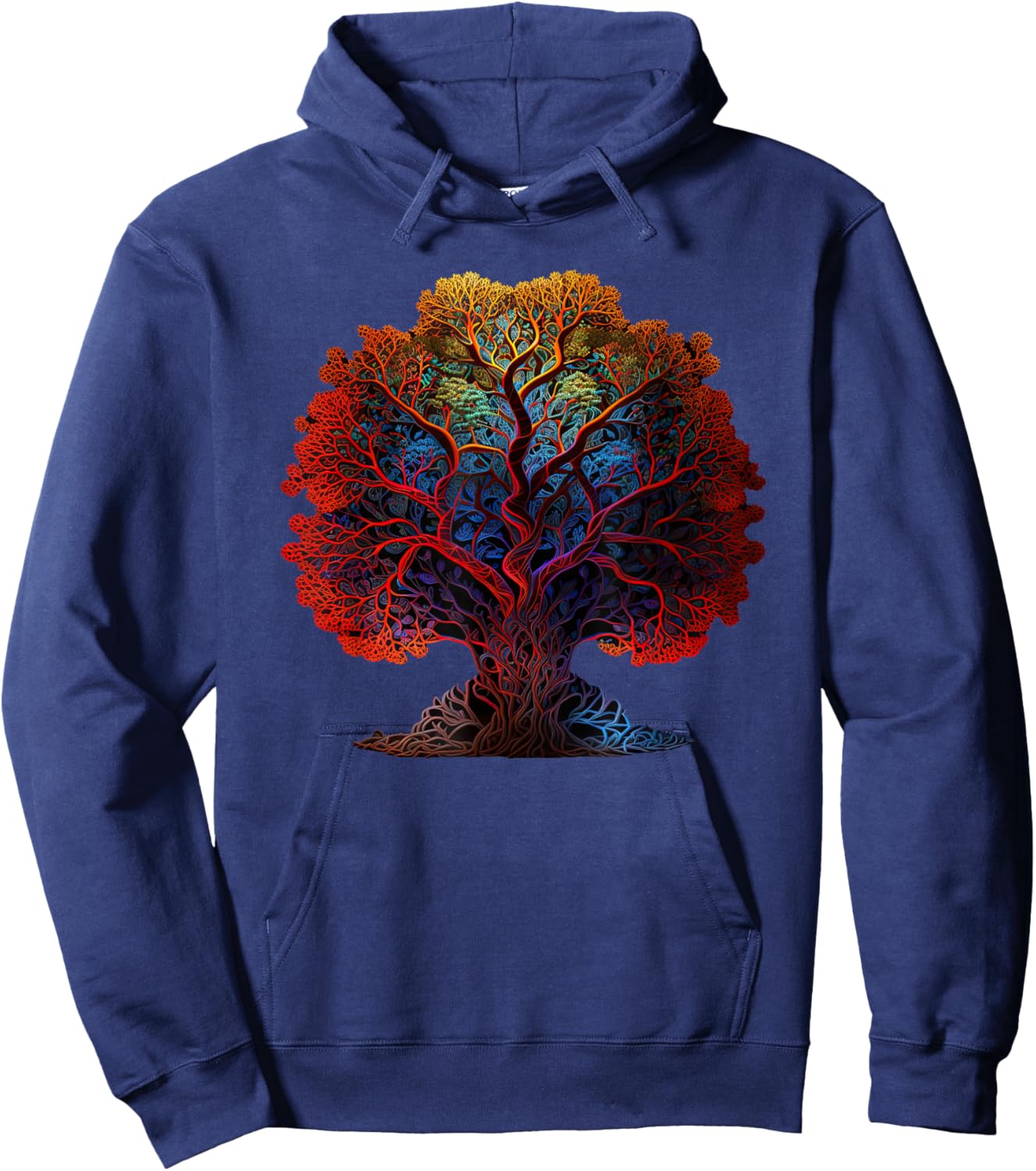 Tree Of Life Yoga Zen Namaste Meditation Hoodie - Hoodie | Navy
