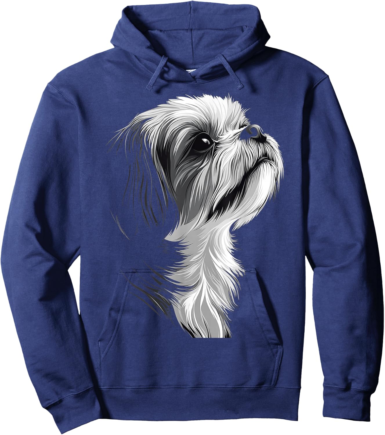 Shih Tzu Dog Graphic Pet Art Shih Tzu Hoodie - Hoodie | Navy