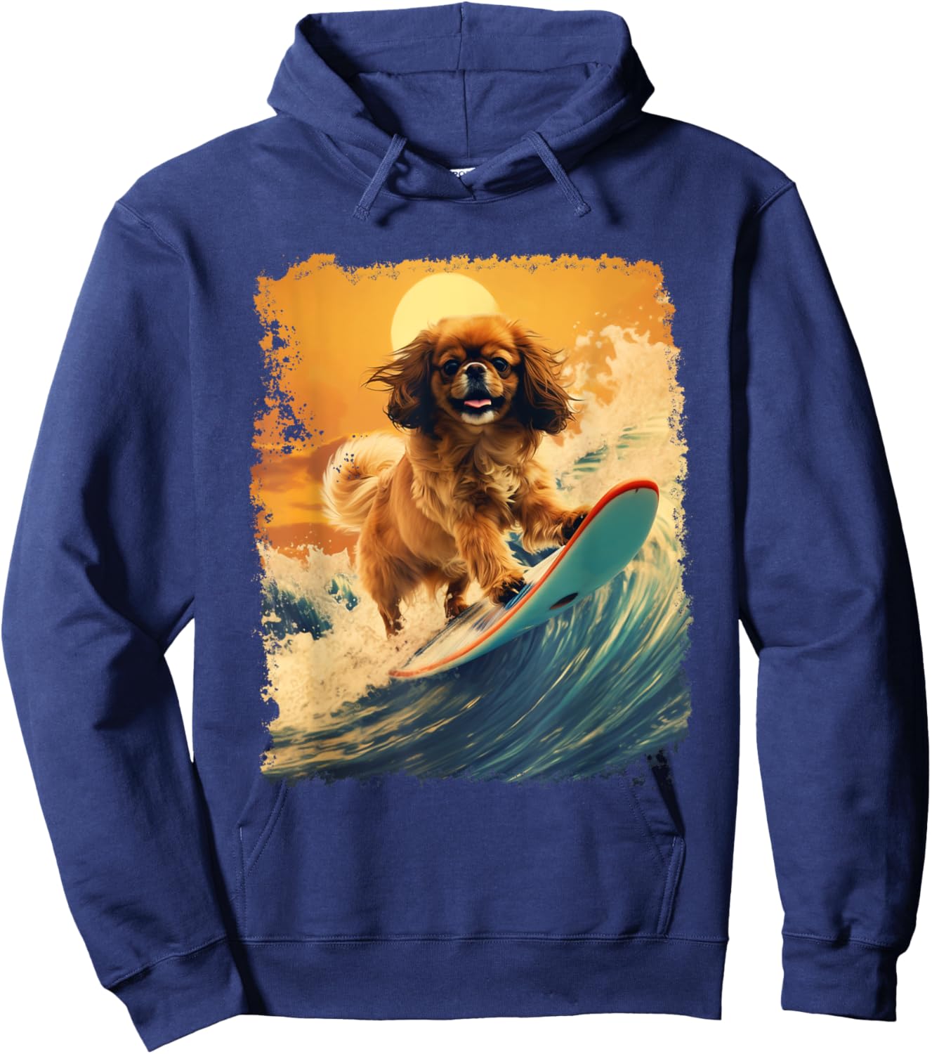 Dog Funny Pekingese Hoodie - Hoodie | Navy