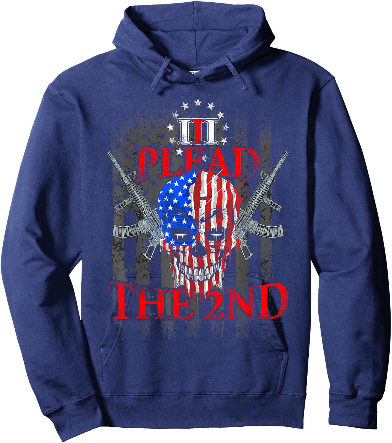 Second Amendment I Plead The 2nd Trump Gun Gift Hoodie - Hoodie | Navy