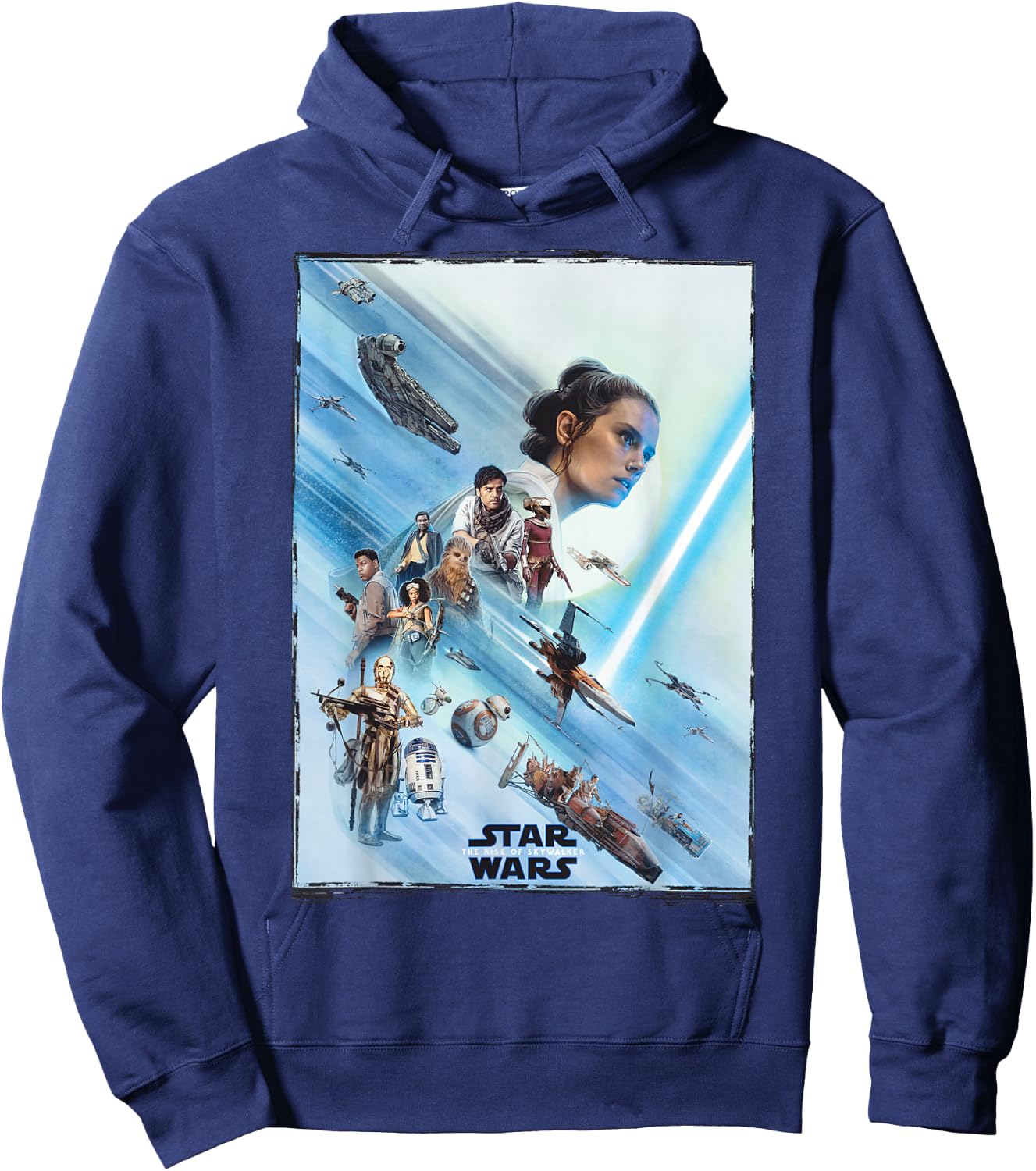 Star Wars The Rise of Skywalker Rey Poster Hoodie - Hoodie | Navy