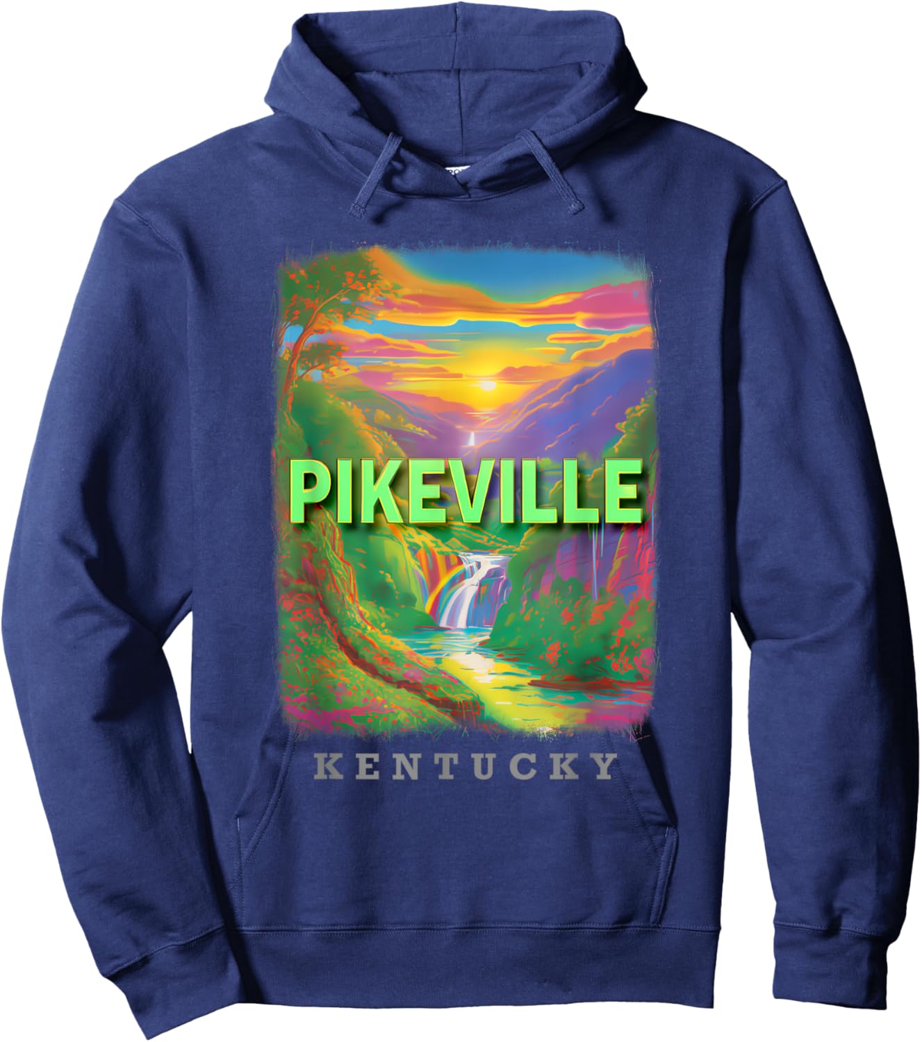 Pikeville Kentucky KY Natural Beauty SD936 Hoodie - Hoodie | Navy