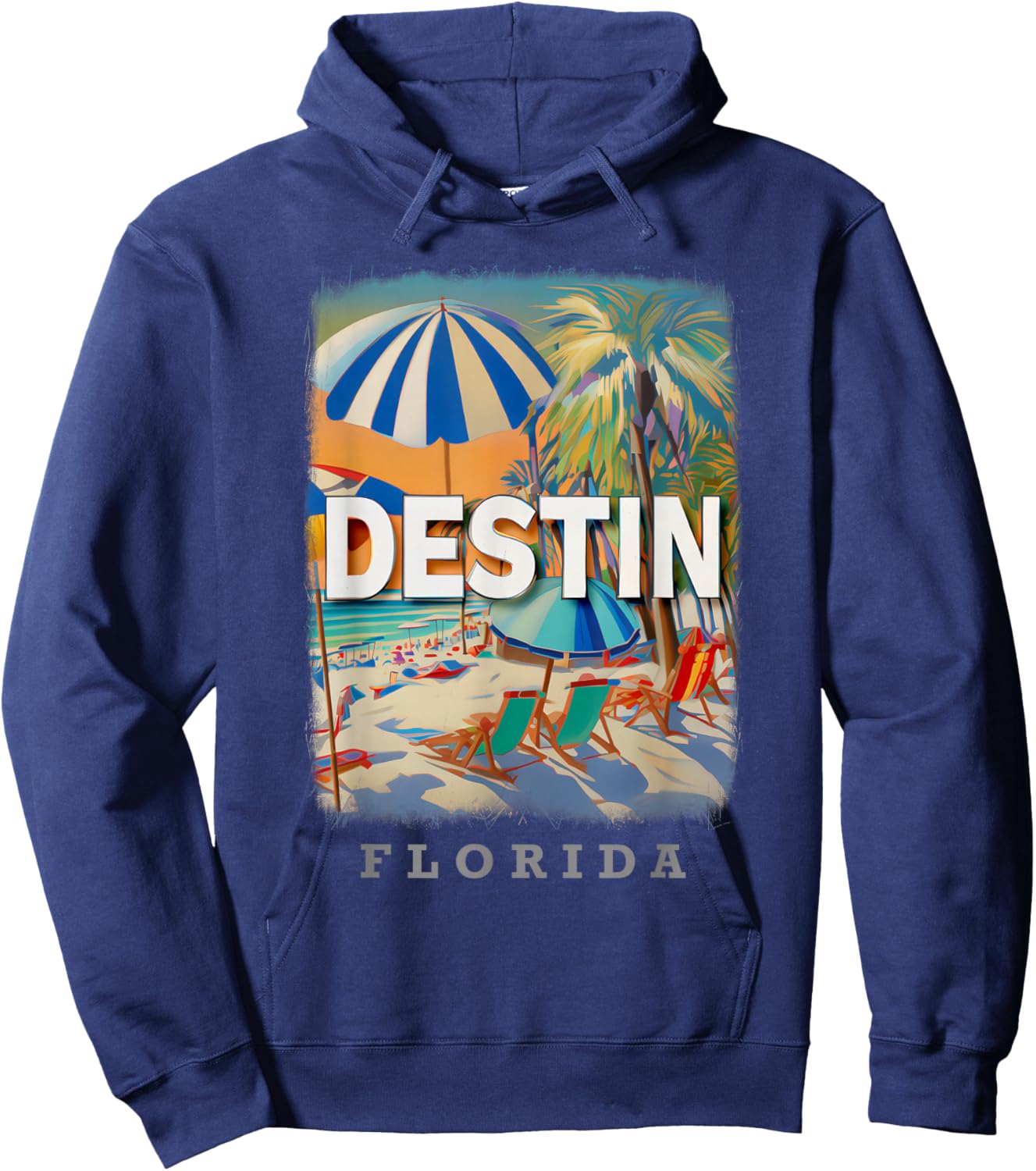 Destin Florida FL Beach Bliss SD821 Hoodie - Hoodie | Navy