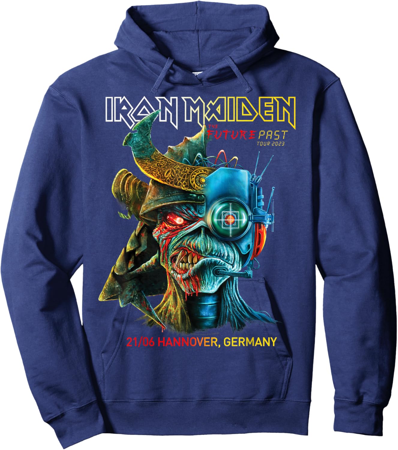Iron Maiden Future Past Tour Hannover Hoodie - Hoodie | Navy