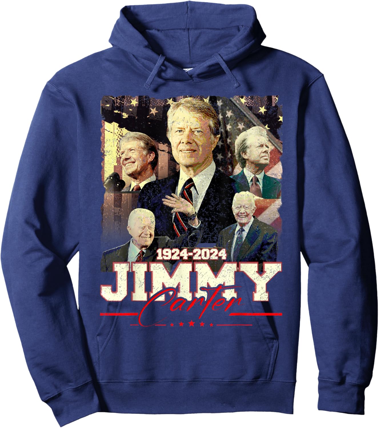 Jimmy Carter 39th US President Hoodie - Hoodie | Navy