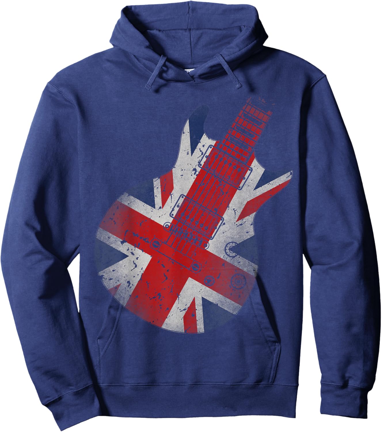 Guitar Union Jack Hoodie - Hoodie | Navy