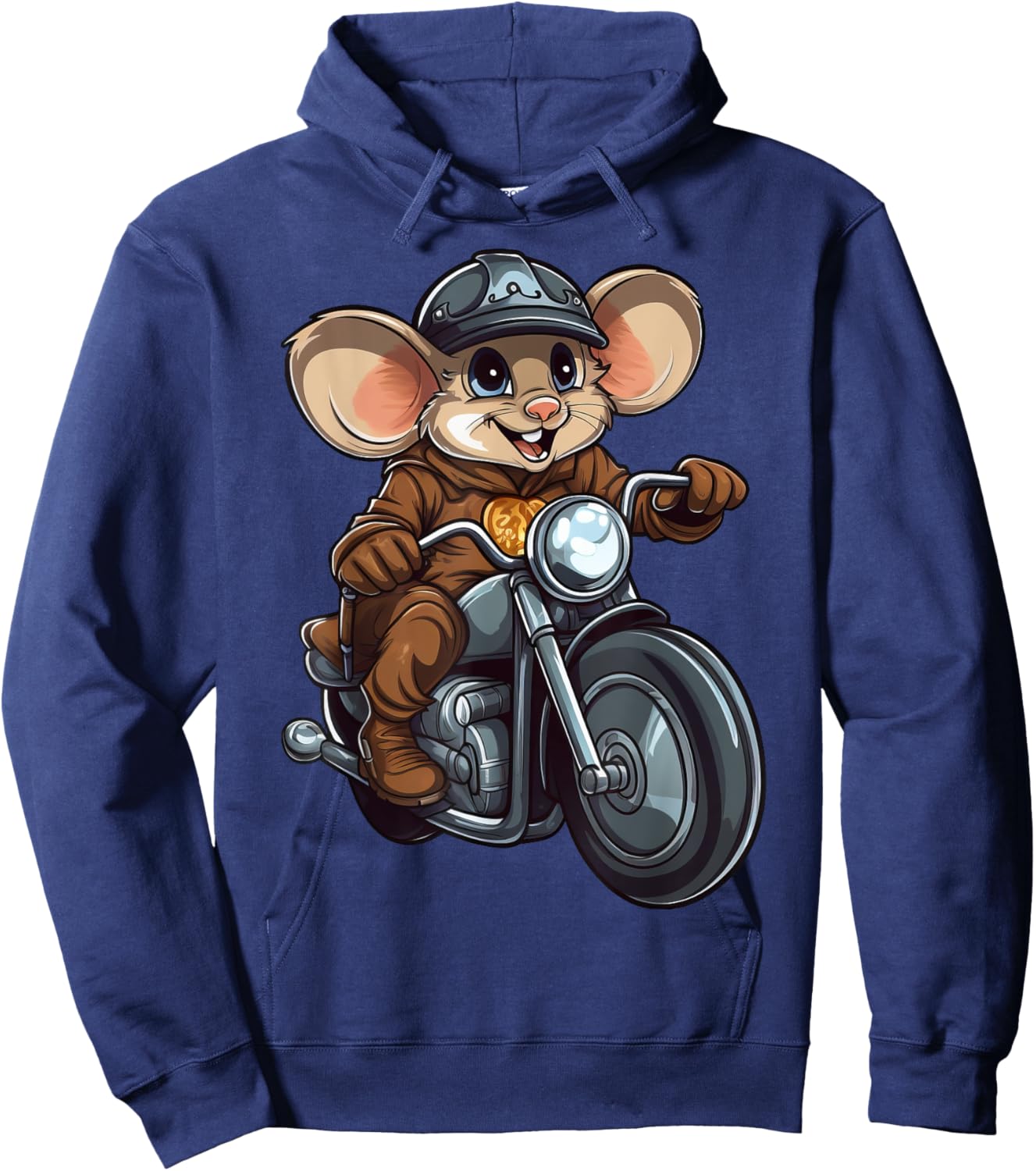 Mice Motorcycle / Motorcyclist Mouse Hoodie - Hoodie | Navy