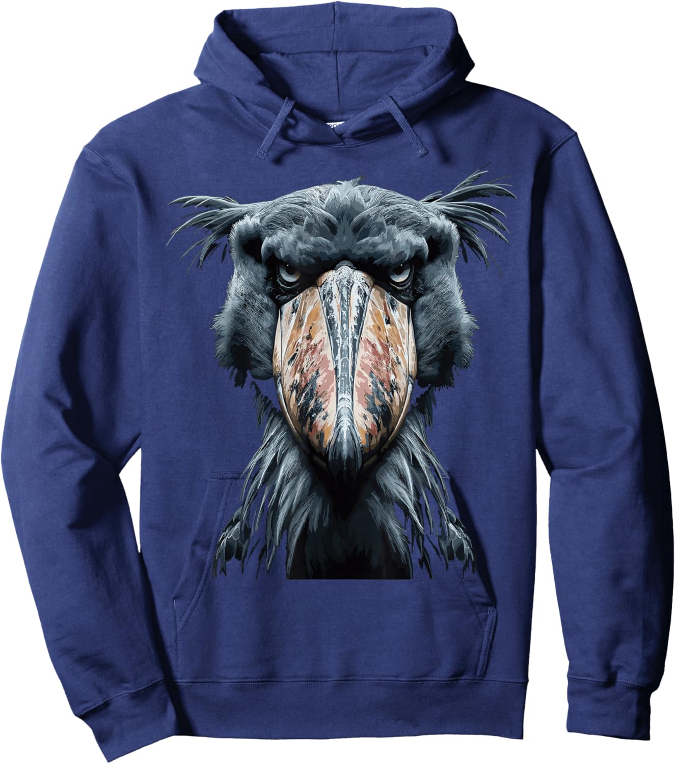 Majestic Shoebill Storks Portrait Hoodie - Hoodie | Navy