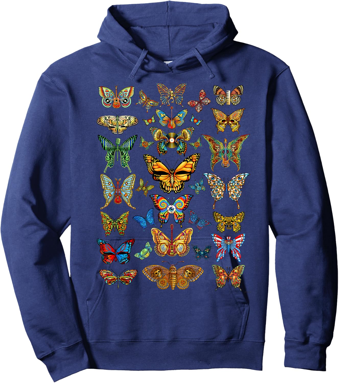 Dead Butterflies - Emek Artman Hoodie - Hoodie | Navy