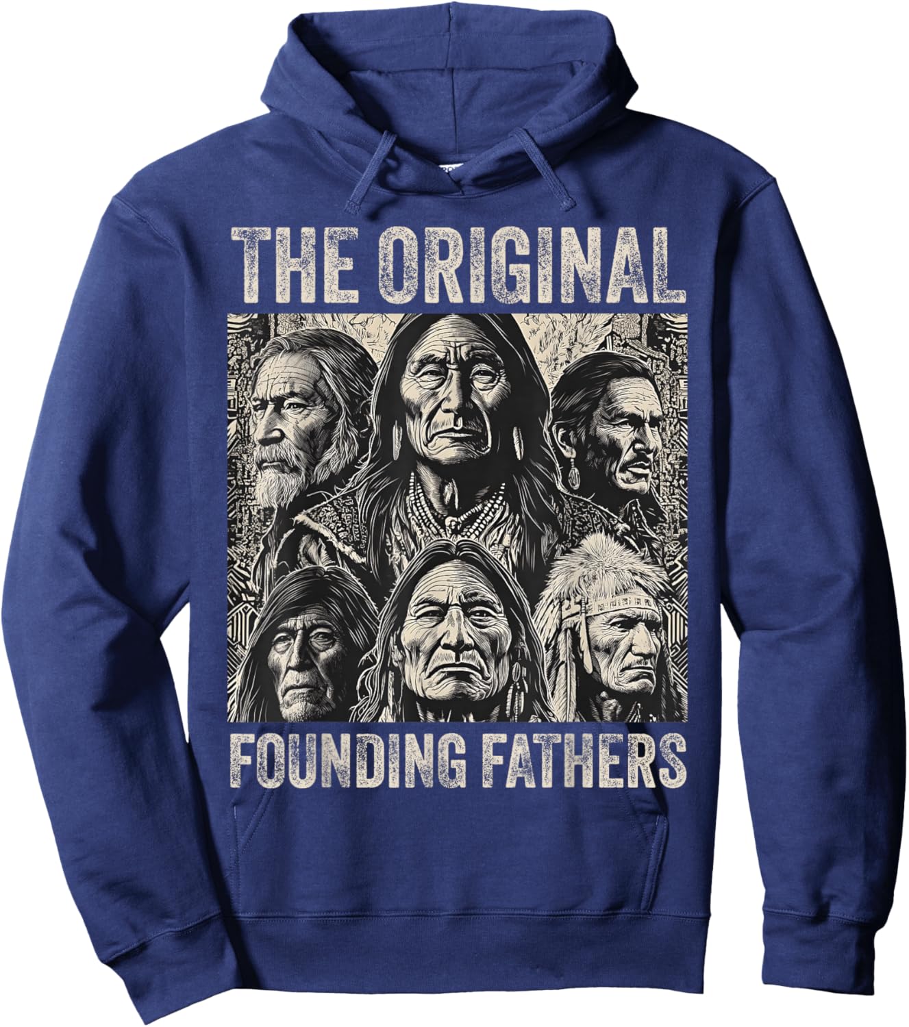 Original Founding Fathers Native American Tribe Hoodie - Hoodie | Navy