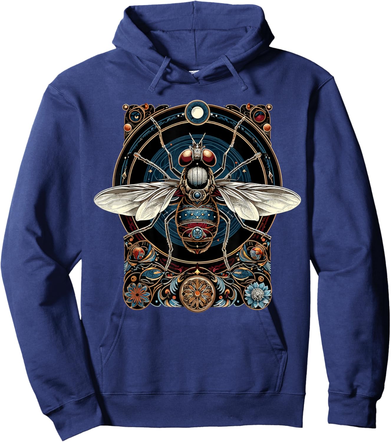 Cicada Insect Bug Vintage Entomology Hoodie - Hoodie | Navy