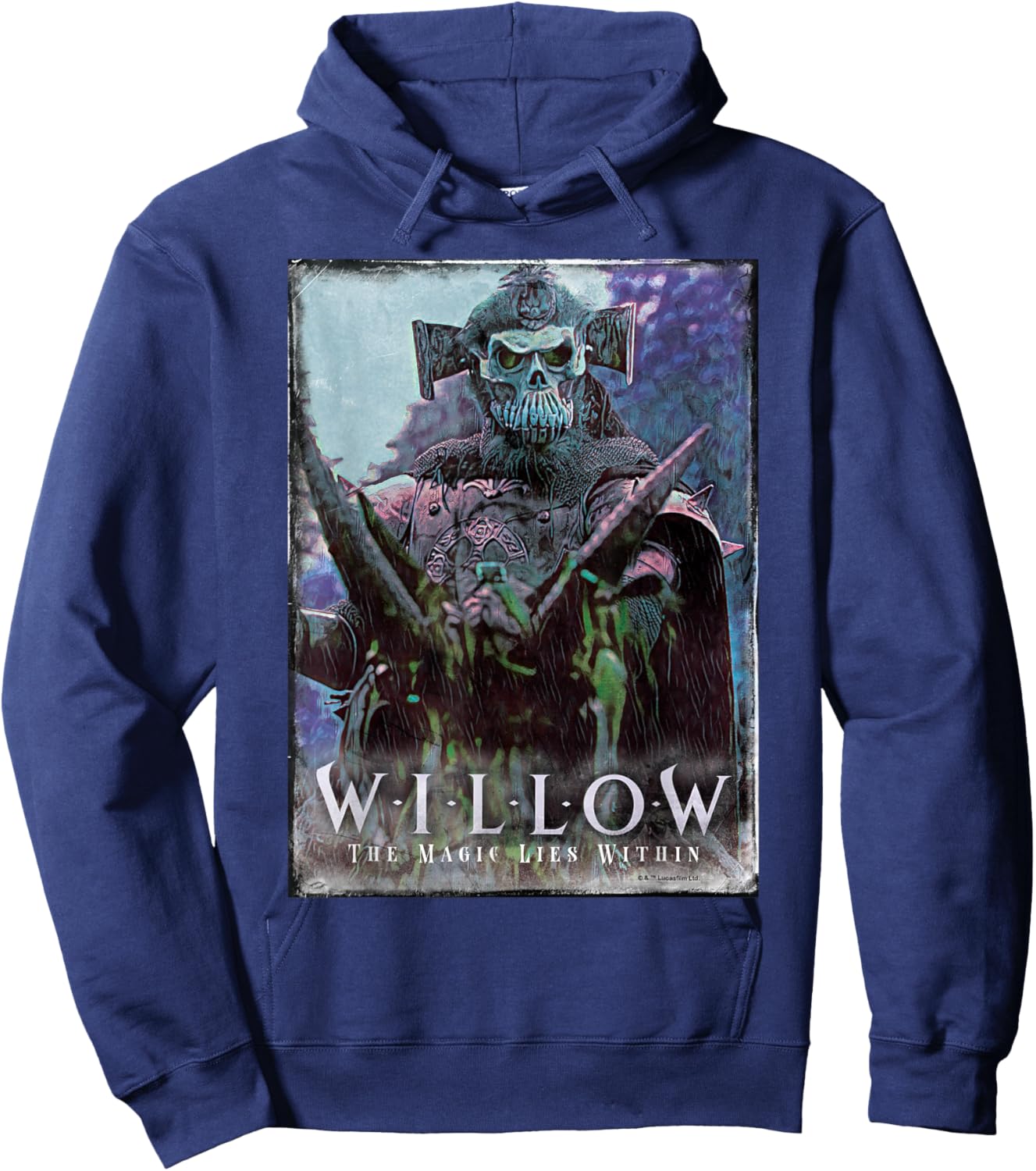 Lucasfilm Willow Movie General Kael Rides Hoodie - Hoodie | Navy