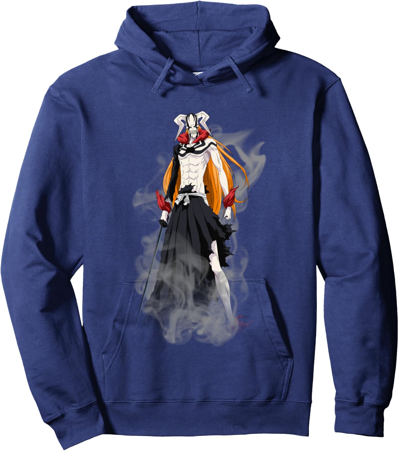Bleach New Hollow Ichigo Creepy Form Anime Hoodie - Hoodie | Navy