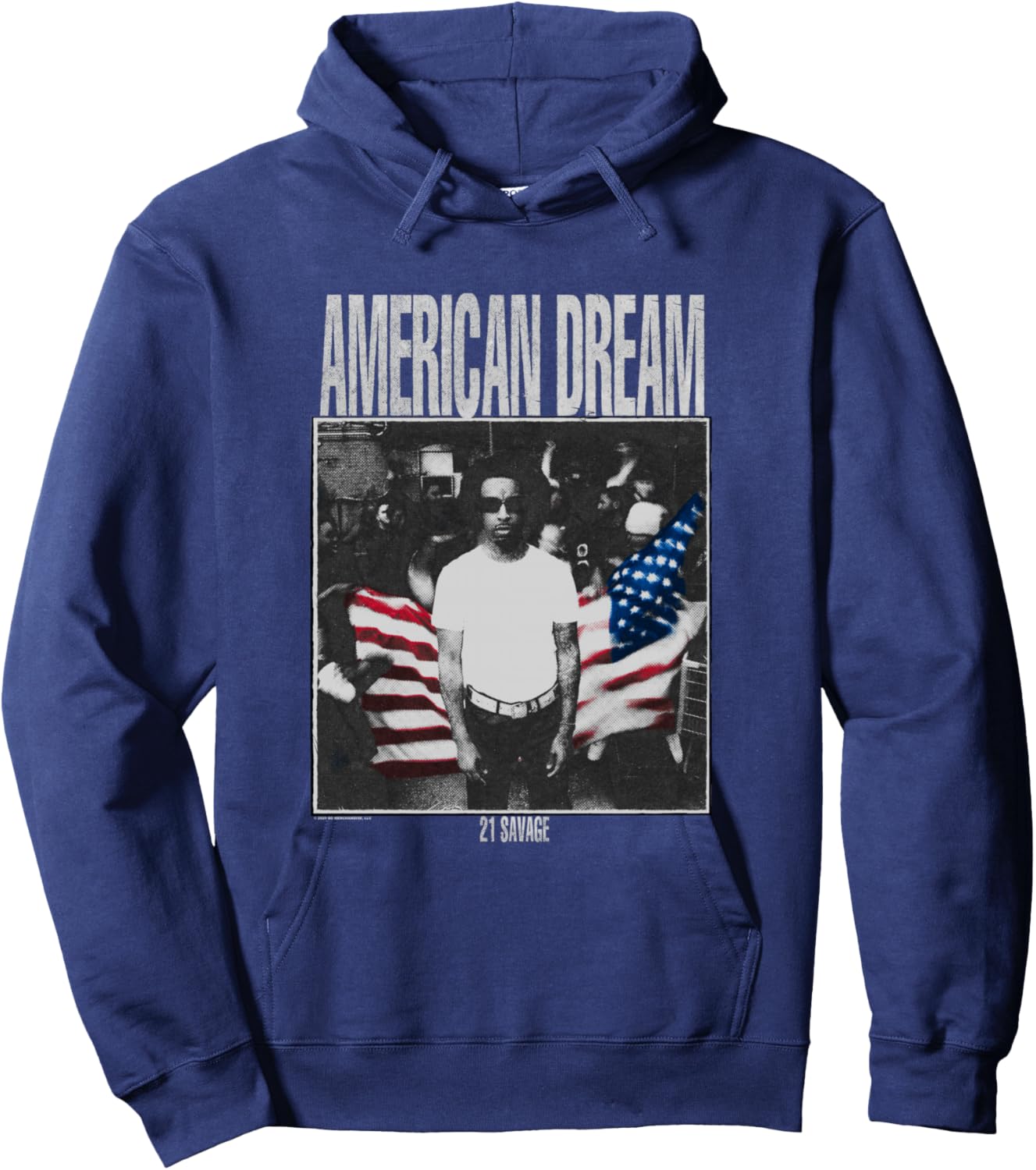 21 Savage American Dream Trap Streetwear Urban Hoodie - Hoodie | Navy