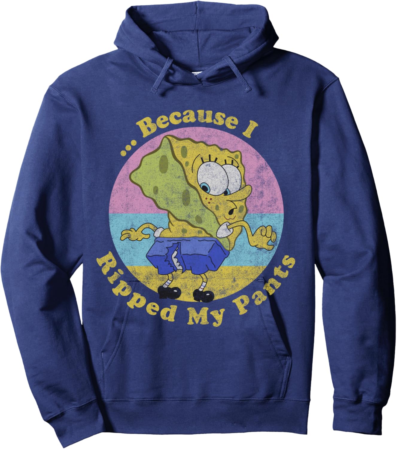 SpongeBob SquarePants Because I Ripped My Pants Hoodie - Hoodie | Navy