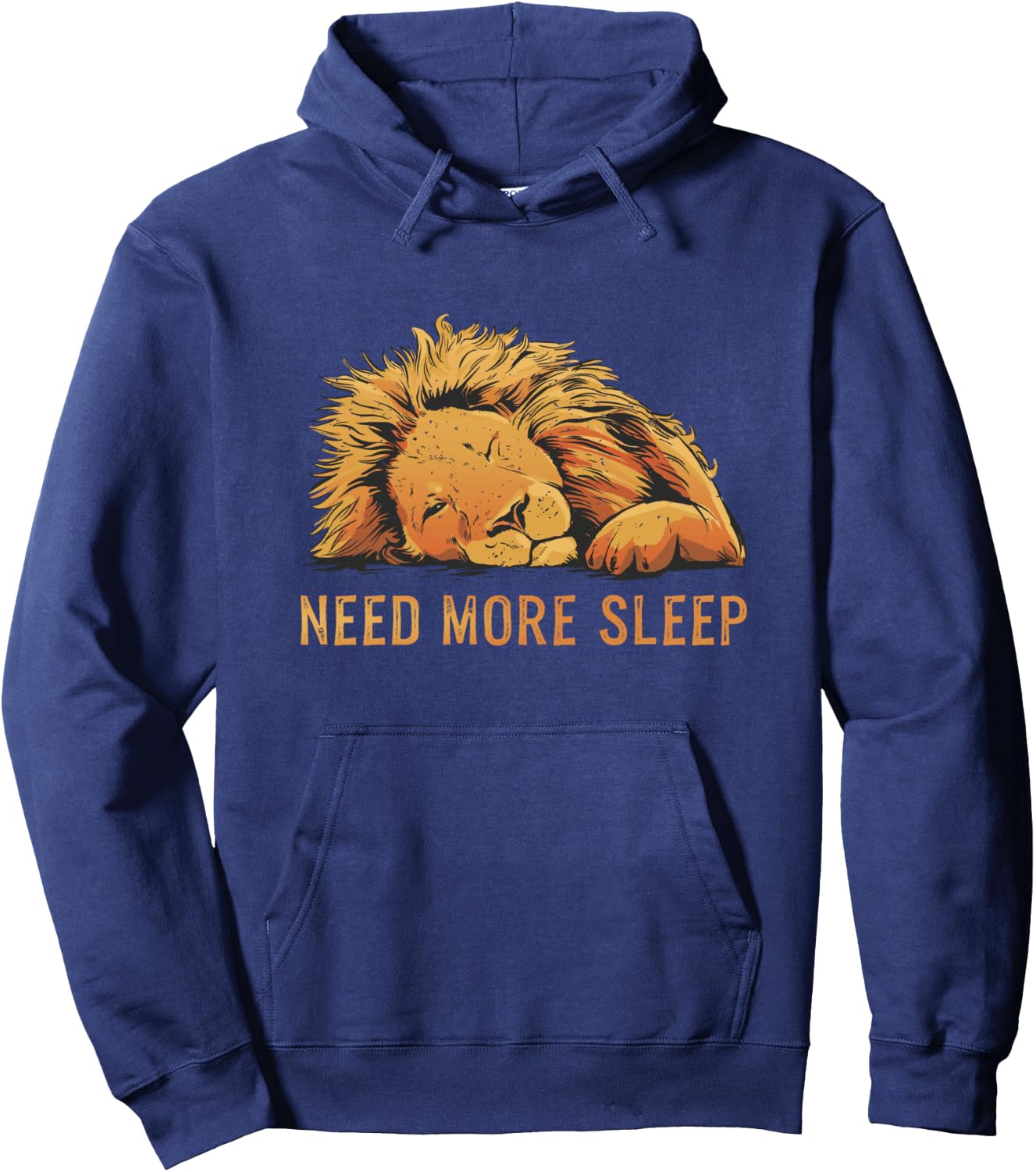 Funny Sleeping Lion Pyjamas Bedtime Hoodie - Hoodie | Navy