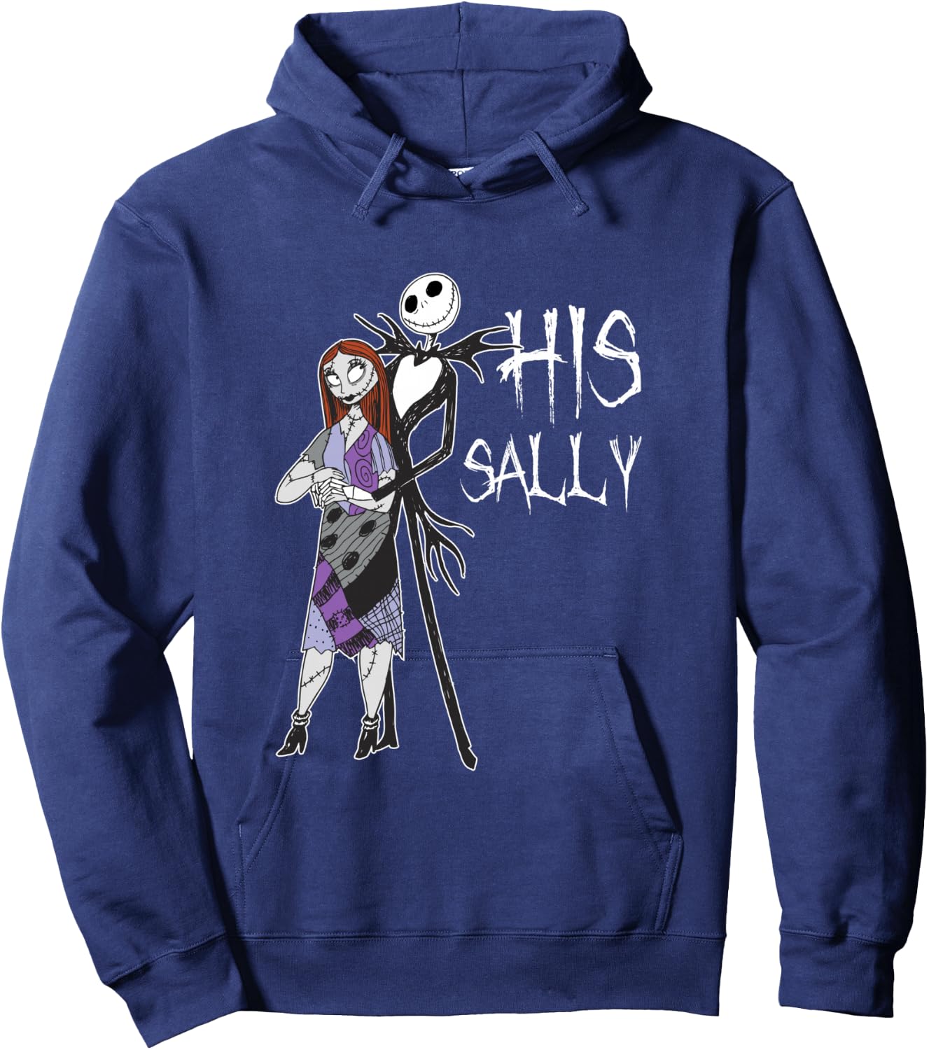 Disney The Nightmare Before Christmas His Sally Hoodie - Hoodie | Navy
