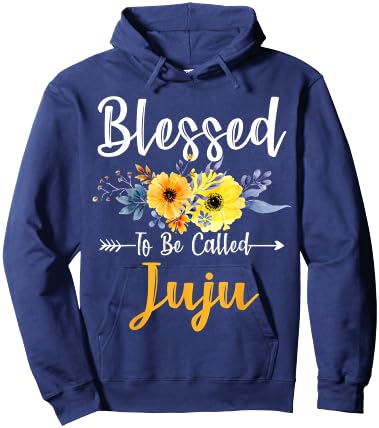 Blessed To Be Called Juju Mother's Day Funny Hoodie - Hoodie | Navy