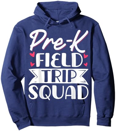 Pre-k Field Trip Squad Hoodie - Hoodie | Navy