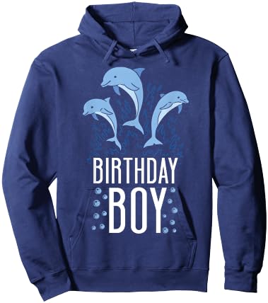 Dolphin Birthday Birthday Boy Hoodie - Hoodie | Navy