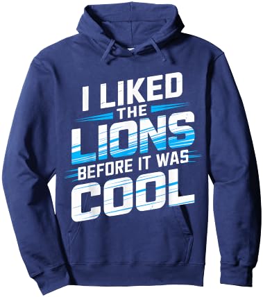 I Liked The Lions Before It Was Cool Women Kids Hoodie - Hoodie | Navy