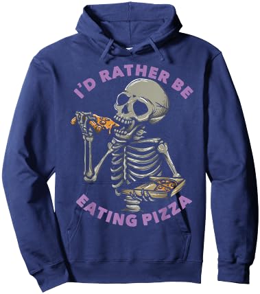 I'd Rather Be Eating Pizza Hoodie - Hoodie | Navy