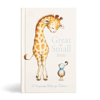 KJV Great and Small Bible, Hardcover, Red Letter, Presentation Page, Full-Color Inserts, Illustrations, Keepsake, Family Records, Easy-to-Read Bible MCM Type