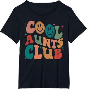 Retro Groovy Cool Aunts Club Funny Auntie Women Cool Aunt