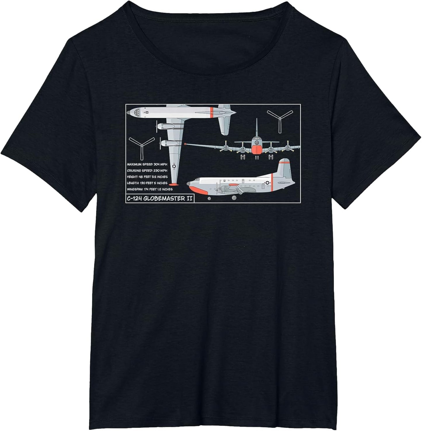 C-124 Globemaster II American Cargo Plane Diagram